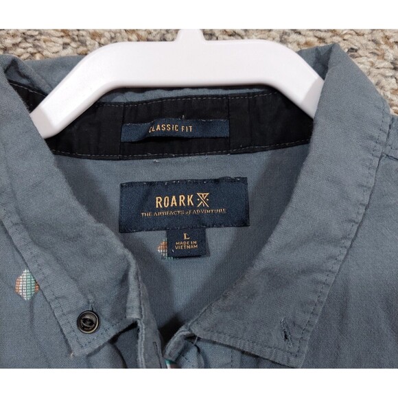 Roark Classic Fit Button Up Shirts Size Large The Artifacts of Adventure - Picture 2 of 13